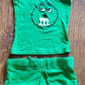 M&M tank top pajamas set